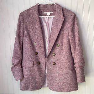 Veronica Beard Beacon Dickey Jacket Orchid Pink Tweed Size 12 Revolve